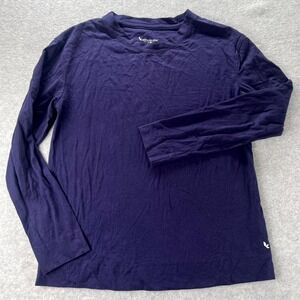 Koolaburra by Ugg Shirt Womens XS Purple Cotton Logo Crew Neck Long Sleeve